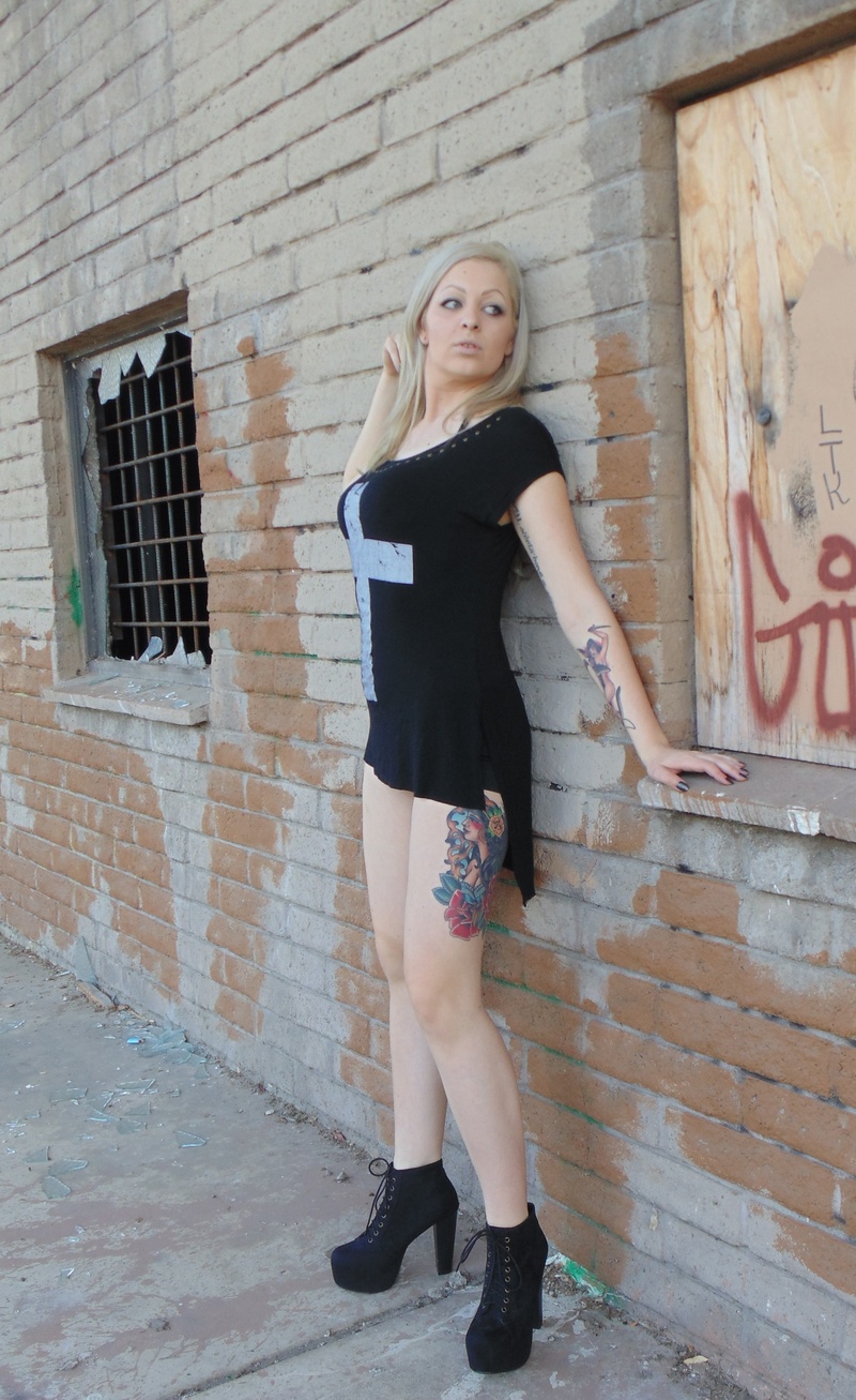 Female model photo shoot of Tattooed__Barbie