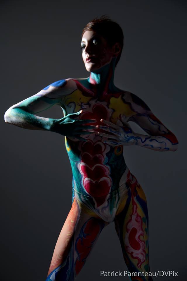 Male and Female model photo shoot of Cory Keys Bodypainting and Jessi Campbell by DVPix-Patrick Parenteau