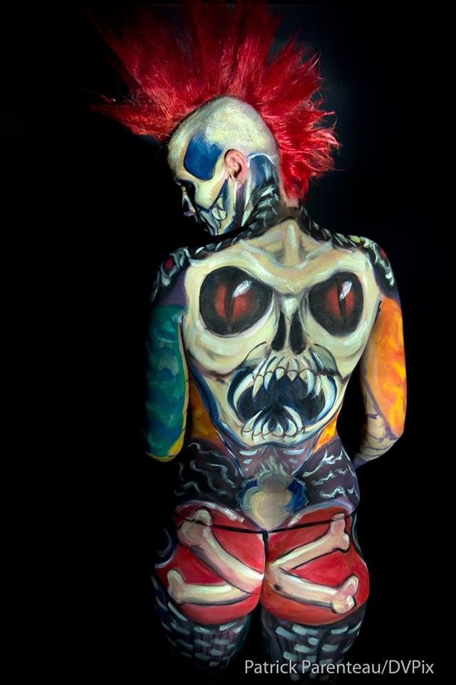 Male and Female model photo shoot of Cory Keys Bodypainting and Mz Shank by DVPix-Patrick Parenteau