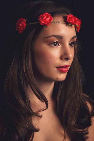 Female model photo shoot of Adrianna Keczmerska in Colchester School of Art, makeup by Lindsey Jenkins