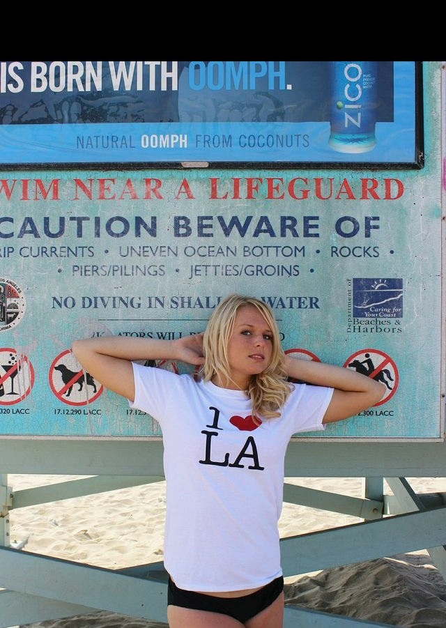 Female model photo shoot of Kerry Brady in Santa Monica Beach Los Angeles