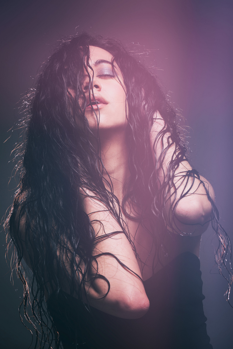 Female model photo shoot of Tamara N by Nicolas Paquet, makeup by Anca Trifan