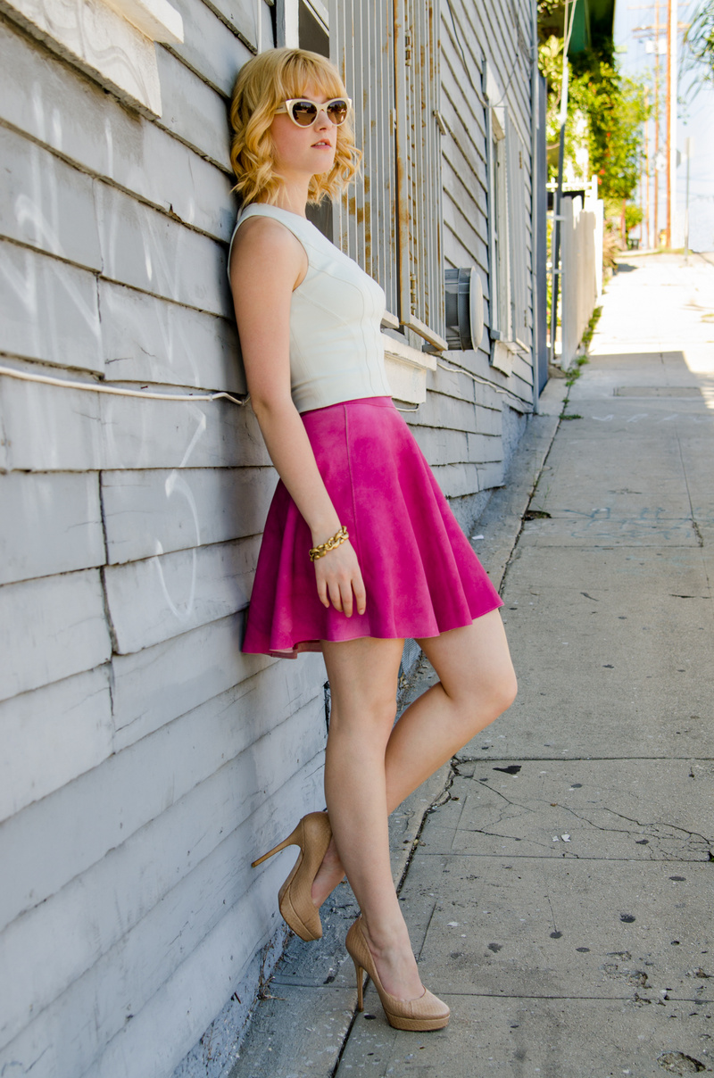 Female model photo shoot of AubreyHodgePhotography in Downtown Los Angeles, California