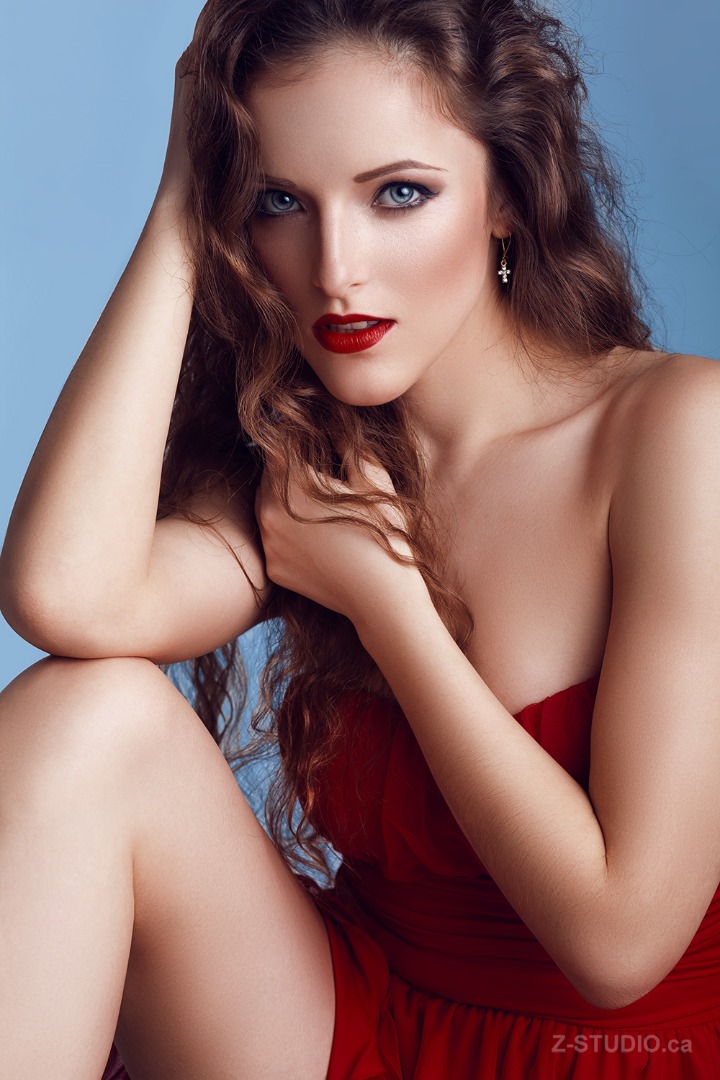 Female model photo shoot of sashasong by z-studio, retouched by Yunona Re, makeup by Polina Lelekina