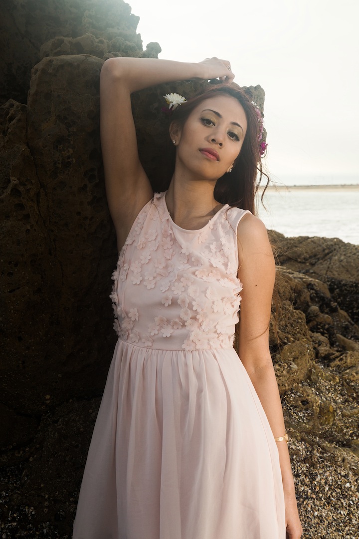 Female model photo shoot of Paige Nicole MUA by Stephanie Romero in Corona Del Mar State Beach