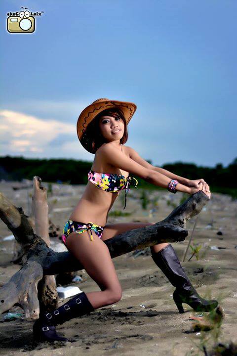 Female model photo shoot of Nadine Park in Sanur Beach, Bali