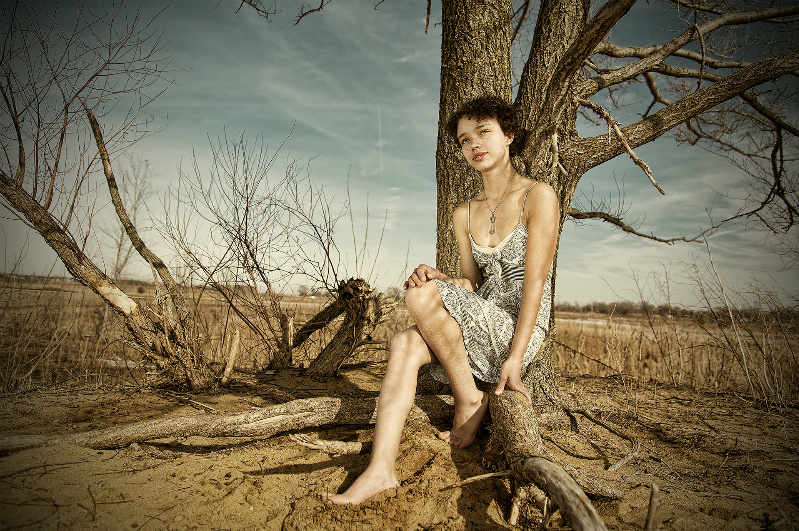 Female model photo shoot of Ariel Hawkins by KaspiPhoto