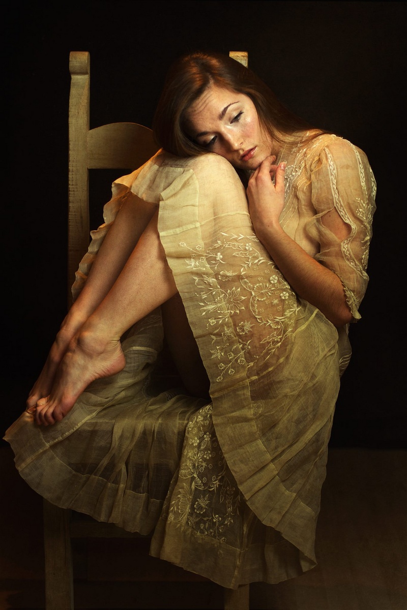Female model photo shoot of smRamella by RHI in Home Studio