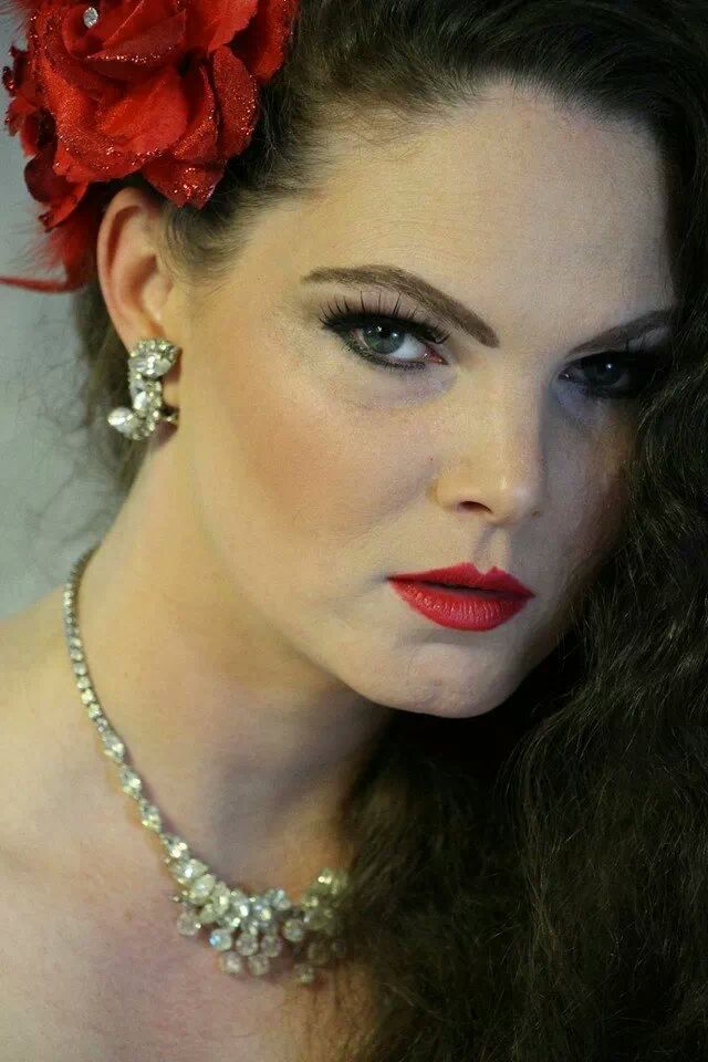 Female model photo shoot of Crimson Temptation
