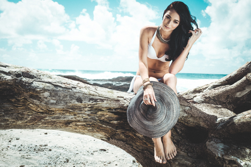 Female model photo shoot of Jayne Perrior by David Sheldrick in Snapper Rocks, Coolangatta