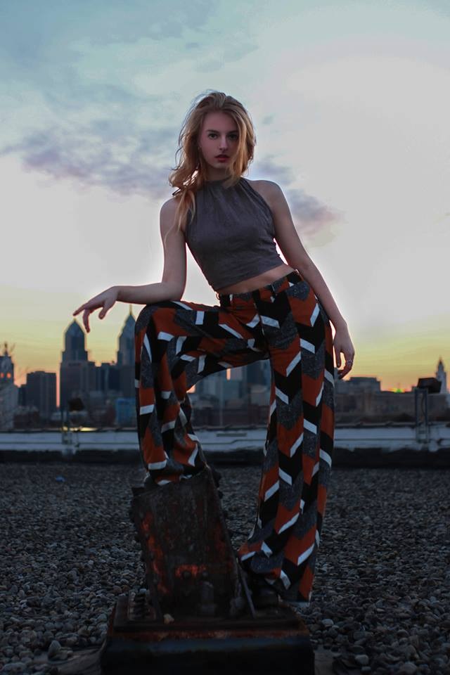 Female model photo shoot of MarisGarden in Northern Liberties Philadelphia
