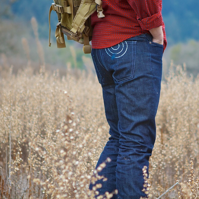 0 model photo shoot of Shotgun Jeans in San Jose, CA.
