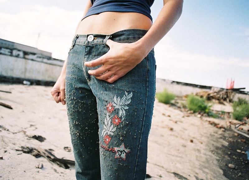 0 model photo shoot of Shotgun Jeans