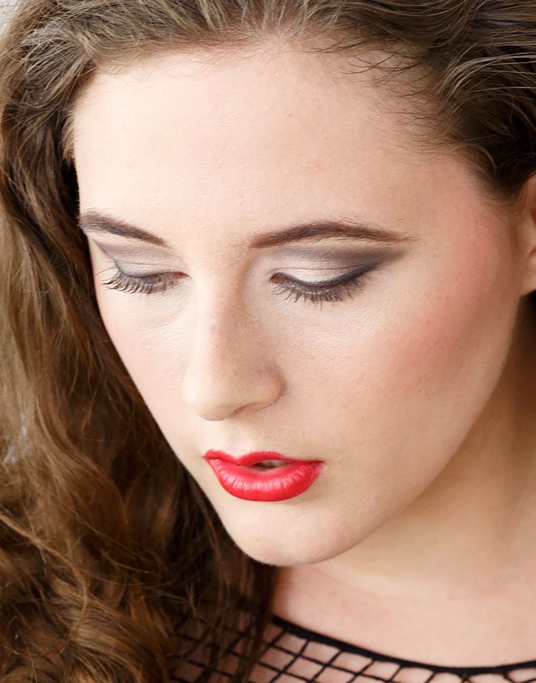 Female model photo shoot of Elisinor by FotoKai, makeup by Melanie Leandro