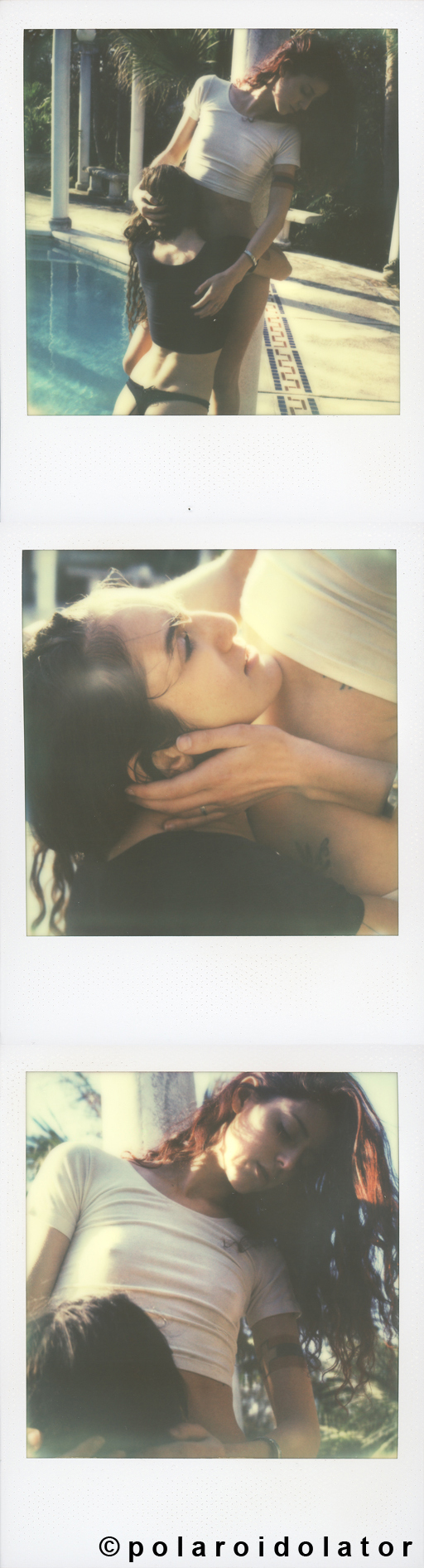 Male and Female model photo shoot of polaroidolator, Camille Damage and Jacs F in Austin, TX