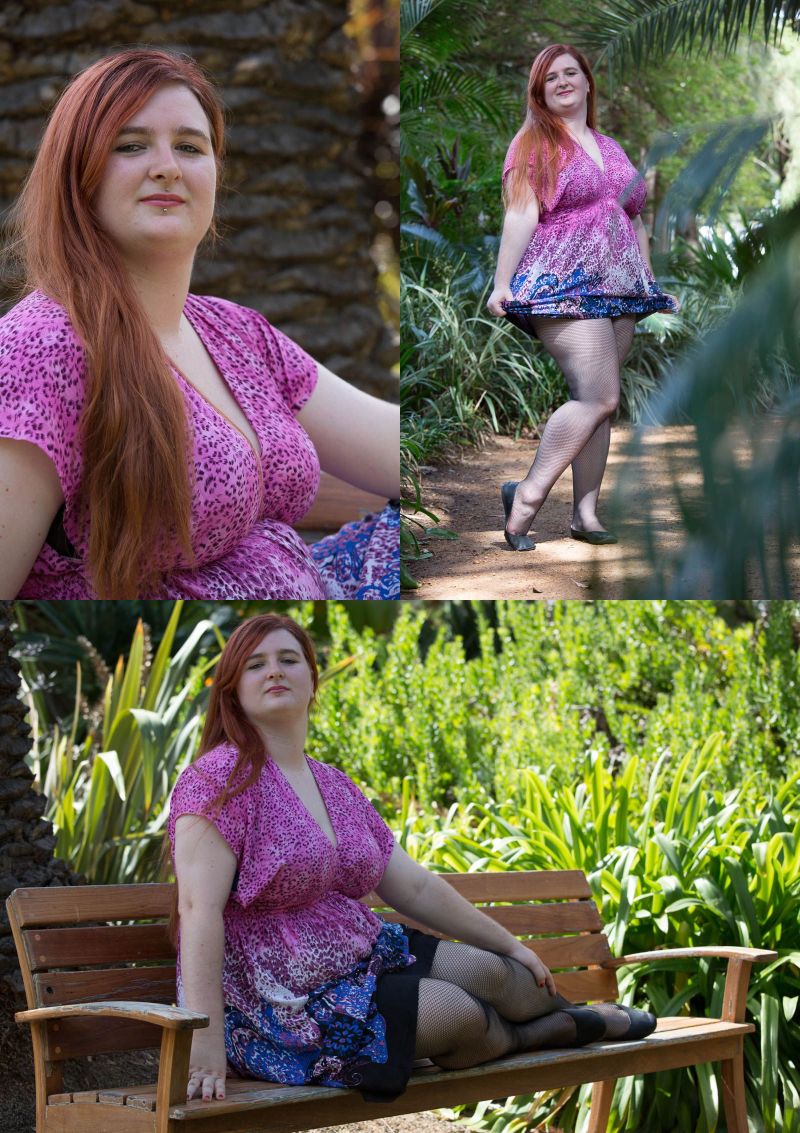 Female model photo shoot of KittyAmazing in Perth Gardens