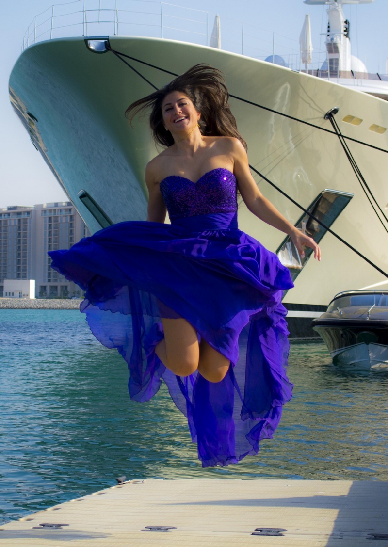 Female model photo shoot of Romy Ciel in Yas Marina - Abu Dhabi
