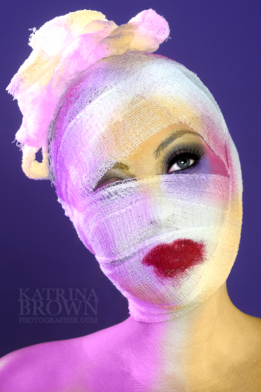 Female model photo shoot of Katrina Brown Photog, makeup by Phacez Makeup