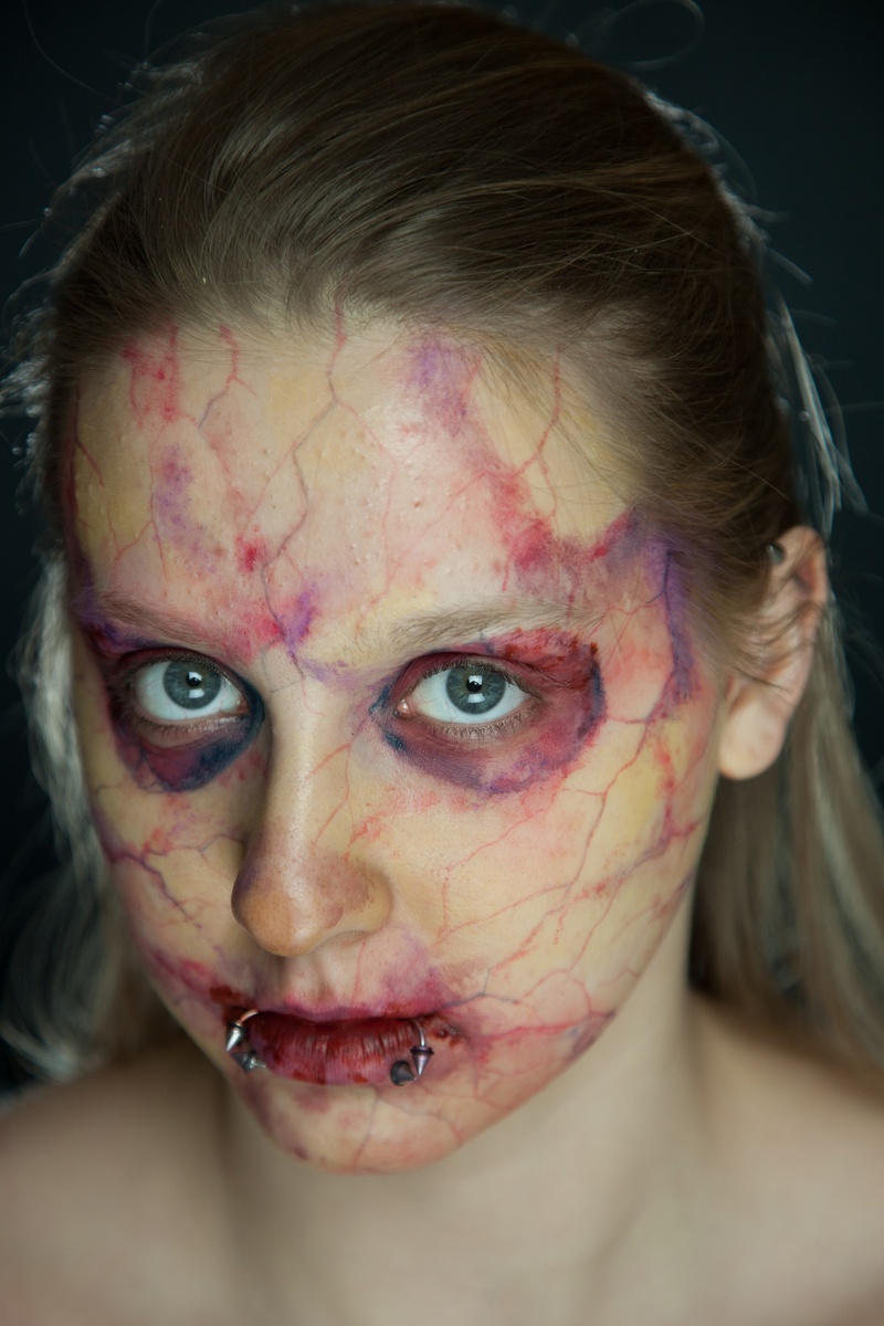 Female model photo shoot of Lady Rome in Midwest Body Art Festival 2014