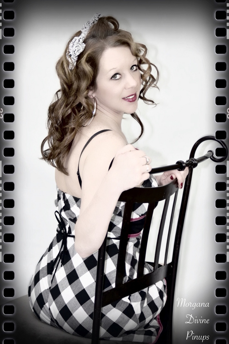 Female model photo shoot of Morgana Divine Pinups in Asheville, NC