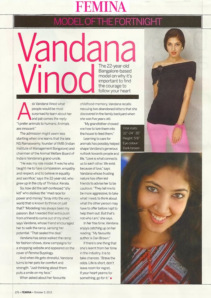 Female model photo shoot of Vandana Vinod