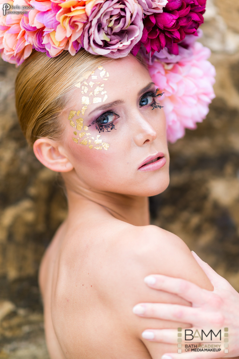 Female model photo shoot of Agata B in Bath Academy of Media MakeUp, makeup by Polly Campbell