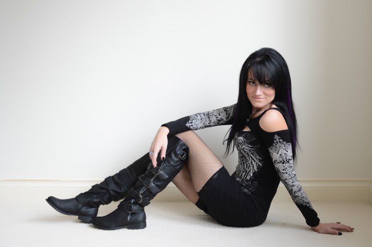 Female model photo shoot of Dark Lotus