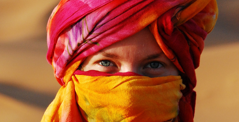 Female model photo shoot of Julija Antigoneks in Morocco