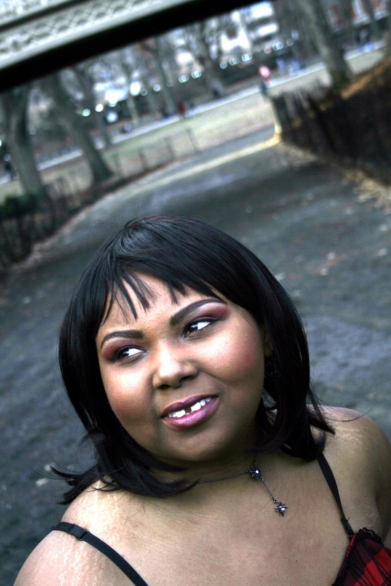 Female model photo shoot of Thelma90 in central park