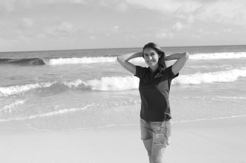 Female model photo shoot of justkeepswimming in Shipwrecks Beach, Kauai