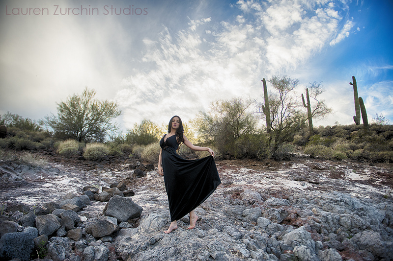 Female model photo shoot of Lauren Zurchin Studios in Pleasant Lake, Arizona