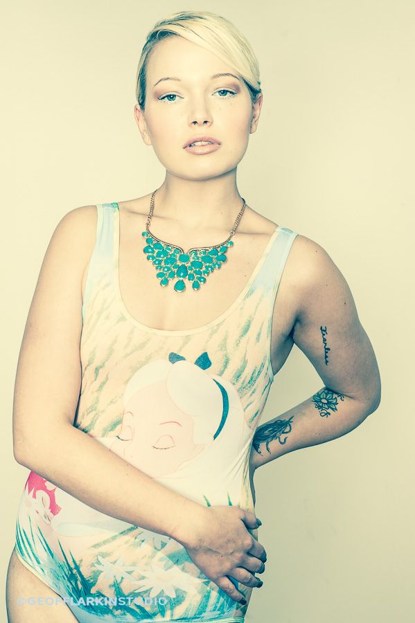 Female model photo shoot of Kaytea Jay  by Geoff Larkin Studio in Studio 404
