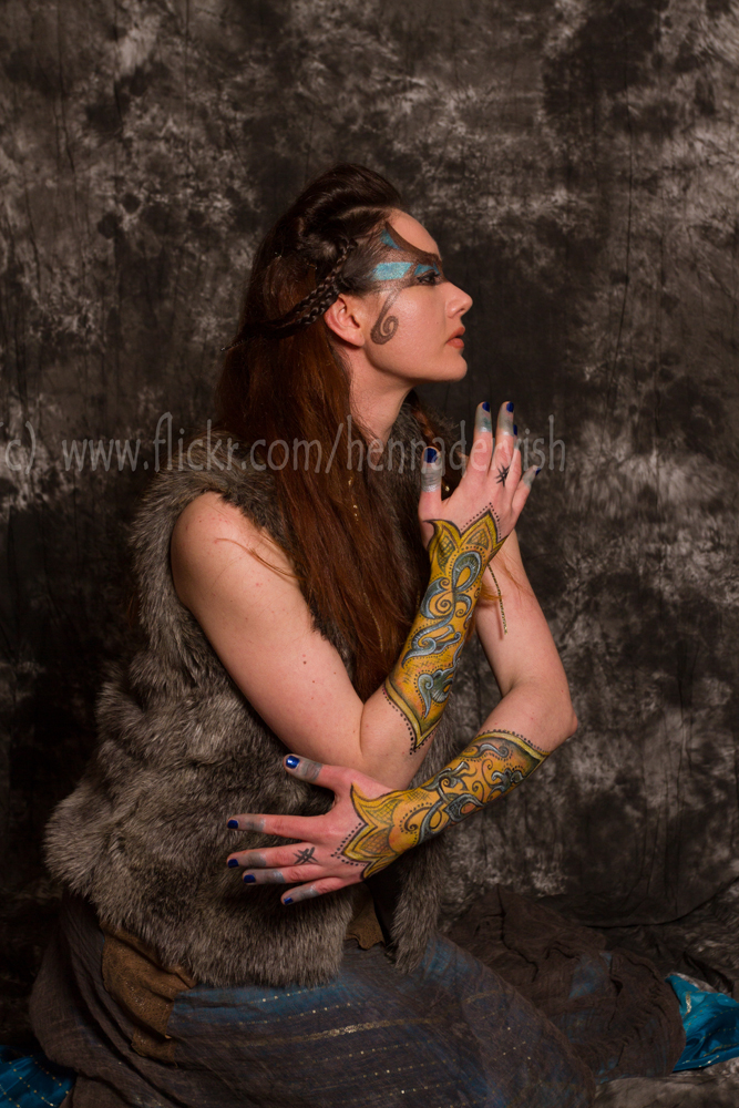 Female model photo shoot of HennaDervish and Zoe G by Studio Shutterlight in Seattle, WA, makeup by Kallipso Rose
