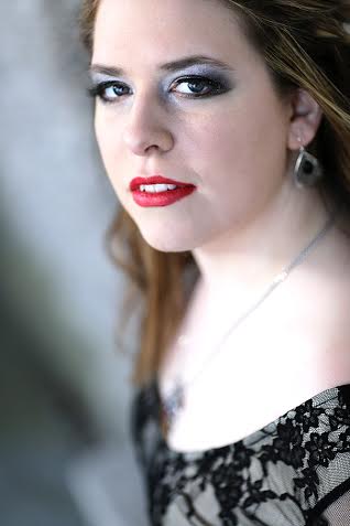 Female model photo shoot of Elaine Wisner by Nick in Southern Maine in Laurel Hill Cemetery, makeup by MakeupThenKiss
