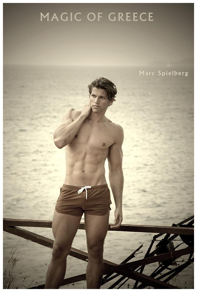Male model photo shoot of Alex Geerman by Marc Spielberg in Argolic Gulf