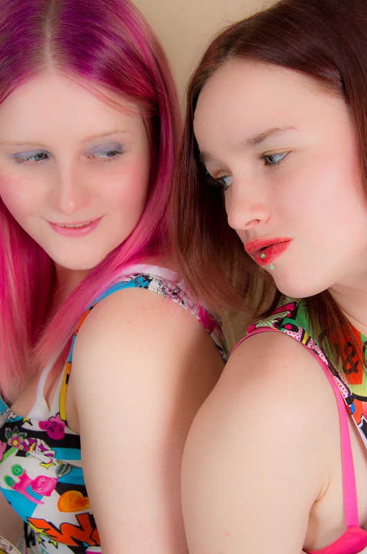 Female model photo shoot of Sharon-Maunder and Krista Isobel by Dave King of YYC