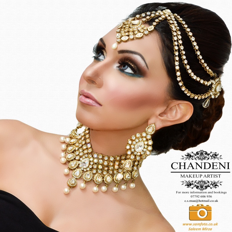 Female model photo shoot of Chandeni Hair Makeup