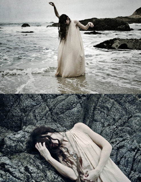 Female model photo shoot of Annie Montgomery Art in Bodega Bay , CA