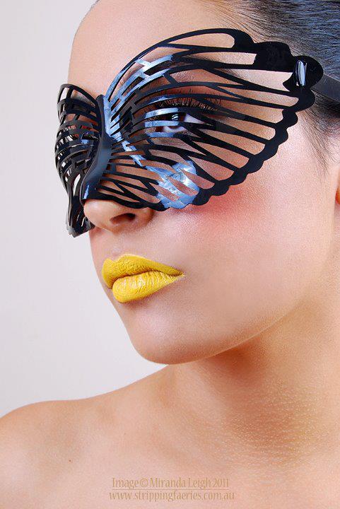 Female model photo shoot of Miranda Leigh - Makeup by TwstdGypsy in Strippingfaeries Studio