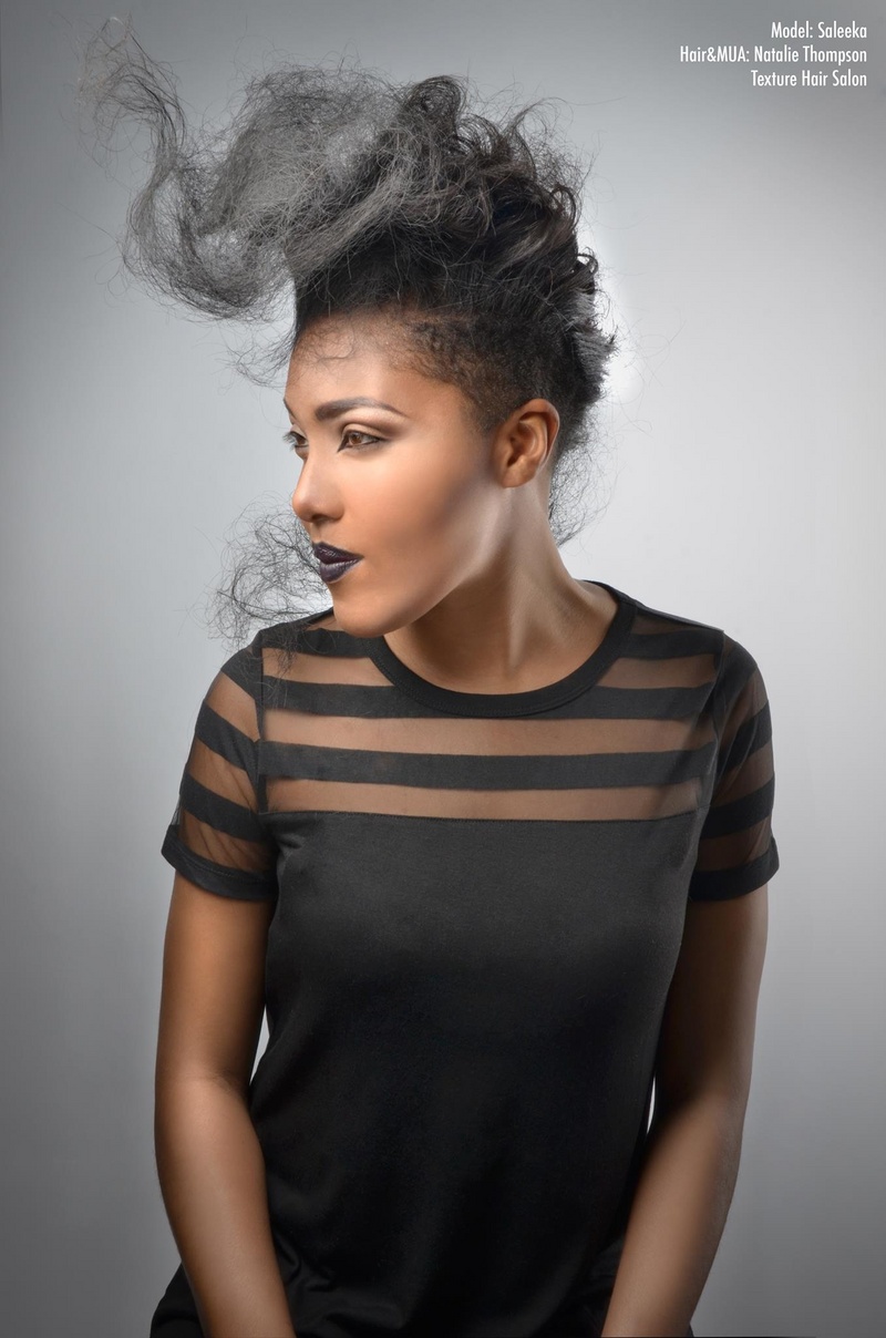 Female model photo shoot of The RedBox in Texture Hair Salon - Ottawa, ONT