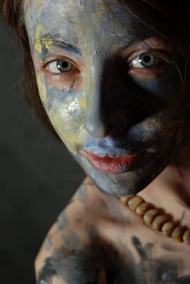 Female model photo shoot of Chelsea B Williams, body painted by Pintor