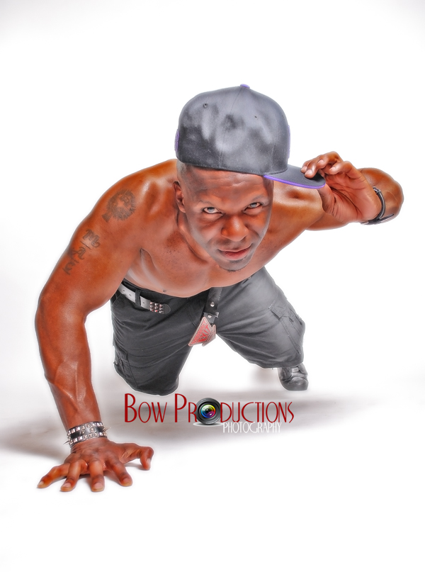 Male model photo shoot of Bow Productions in Studio