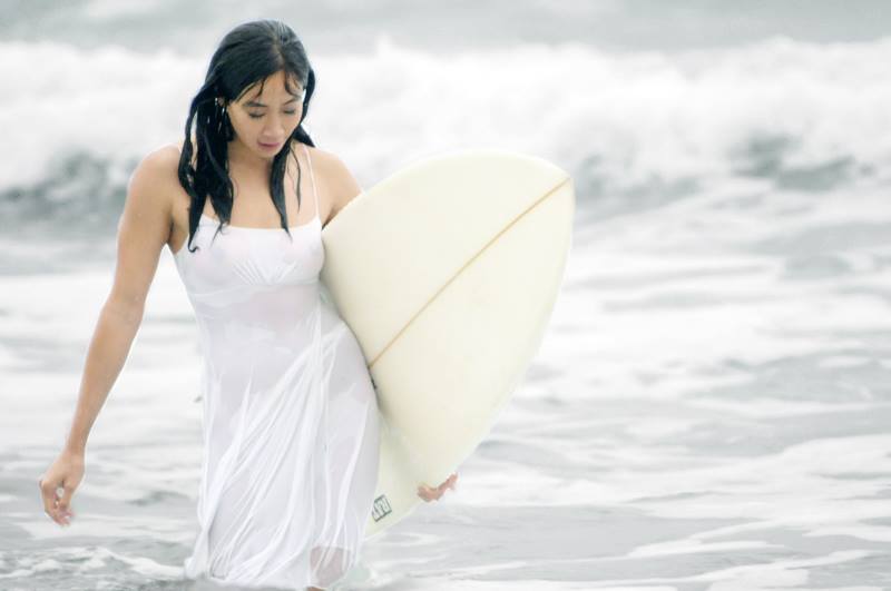 Female model photo shoot of Lily Kim in Blacks Beach