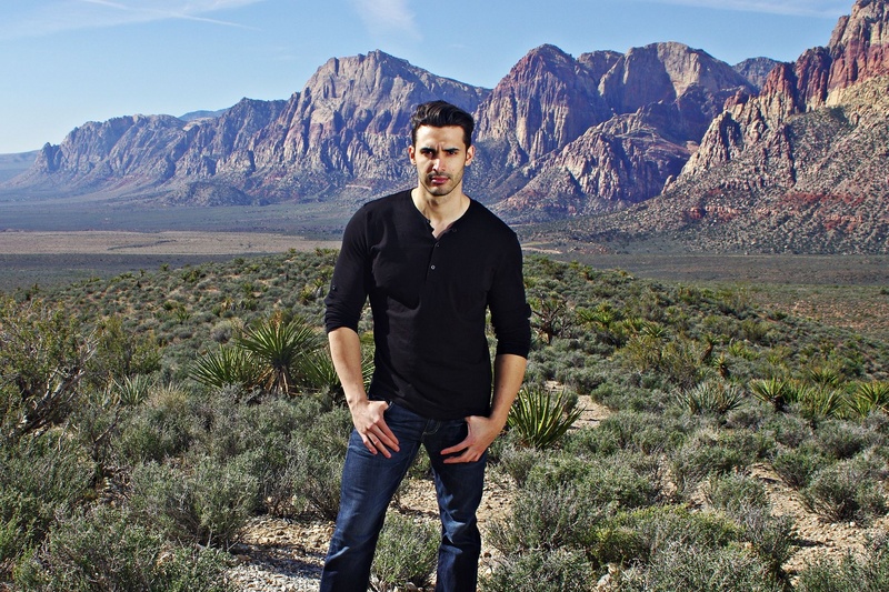 Male model photo shoot of AntonCordero in Red Rock, Nevada