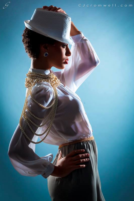 Female model photo shoot of Kyana B by CJ Cromwell in T.O. Studios