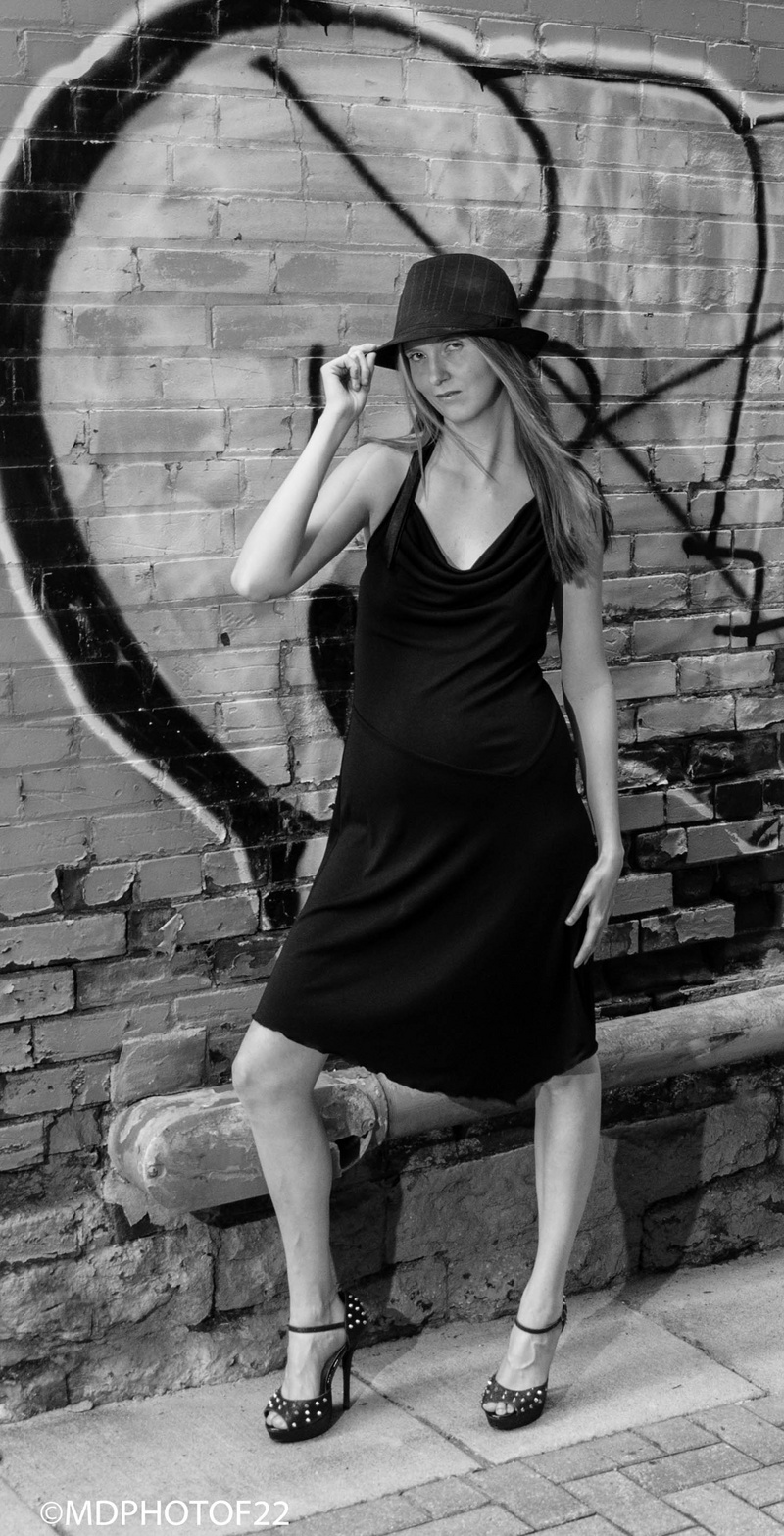 Female model photo shoot of Sharrice in Downtown Hamilton
