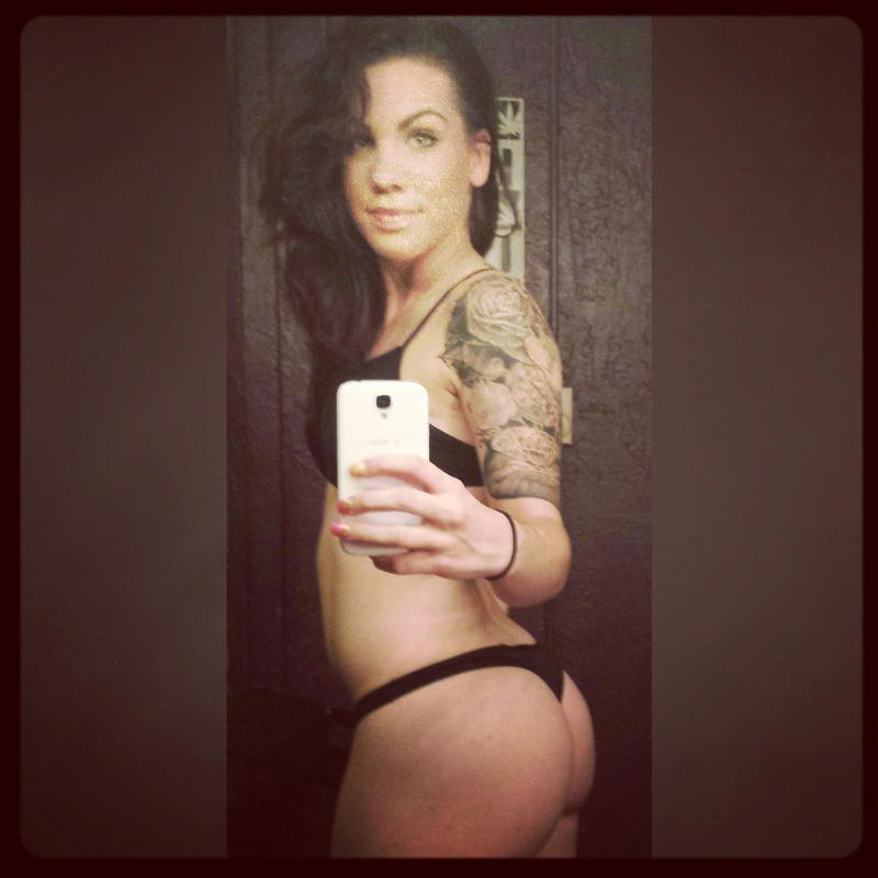 Female model photo shoot of that ashley jacobs in strip club locker room pic