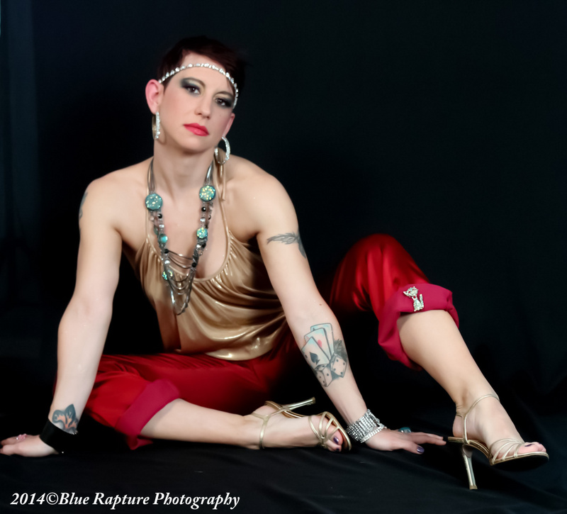 Female model photo shoot of BlueRapturePhotography and Crystal Allen in Blue Rapture Photography Studios