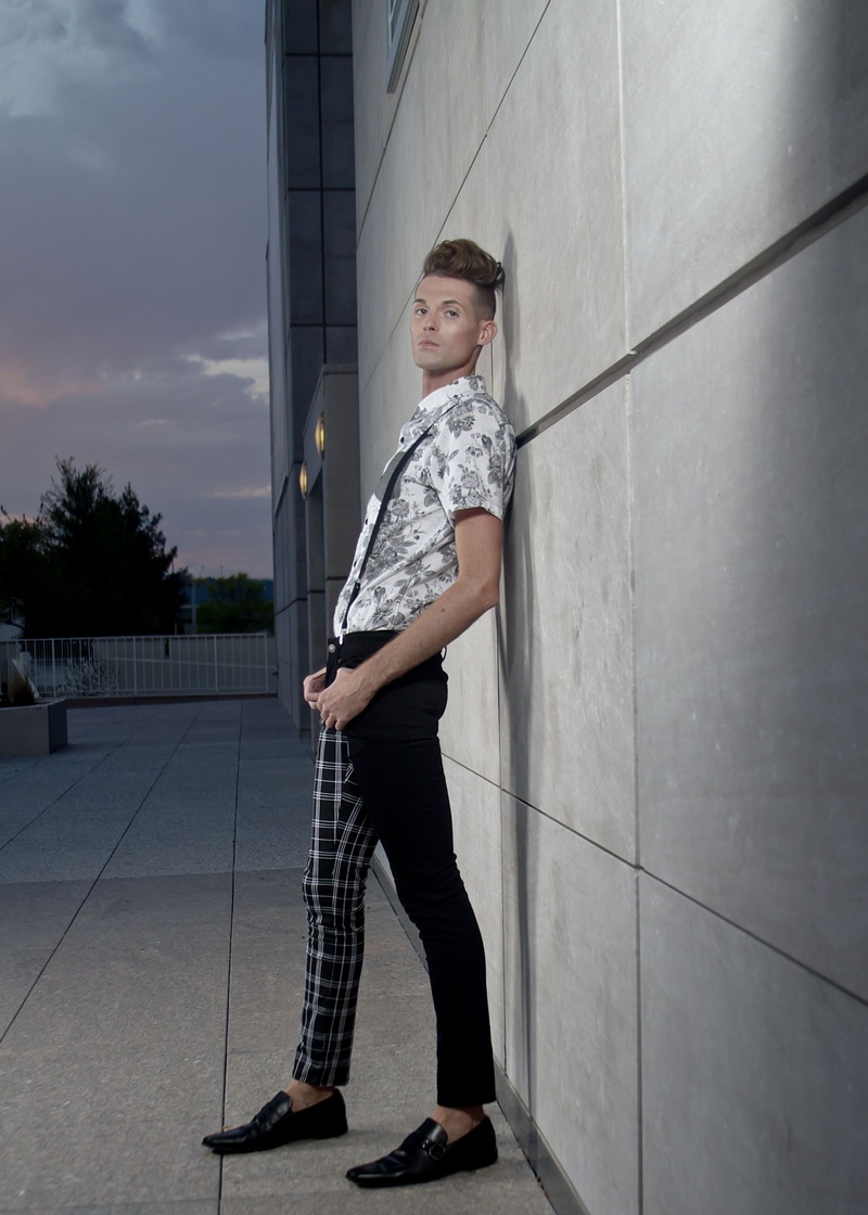 Male model photo shoot of Joshua M Ricker by Max Ganly Photography, makeup by Jama Hunt