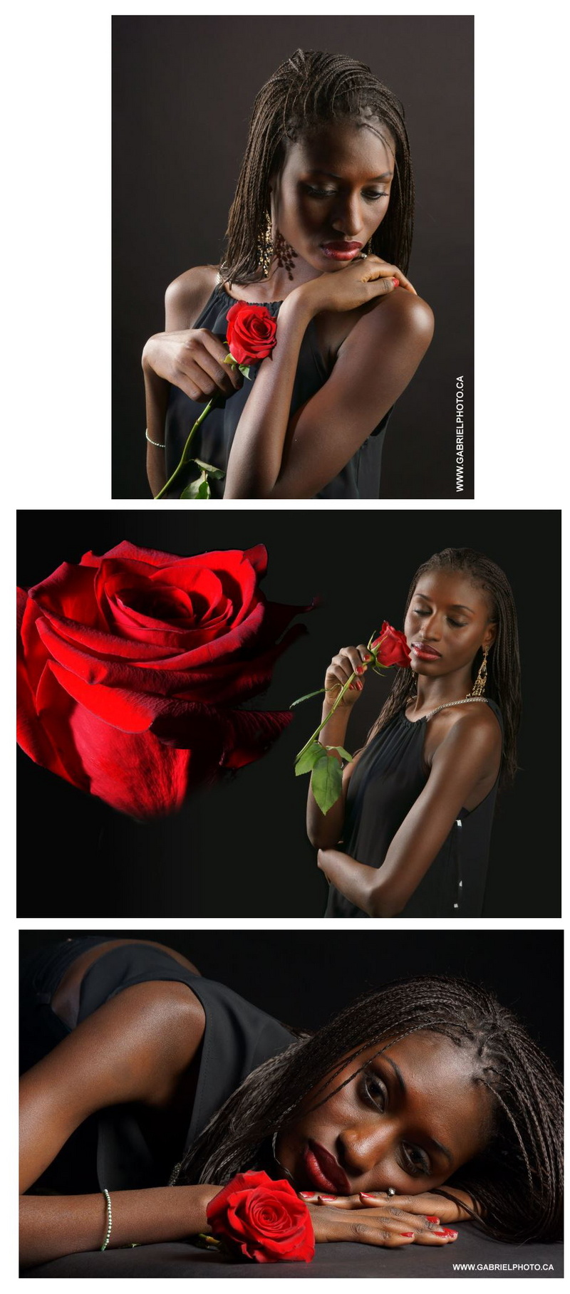 Male and Female model photo shoot of Gabriel Talbot and Dieynaba Sarr in Montreal
